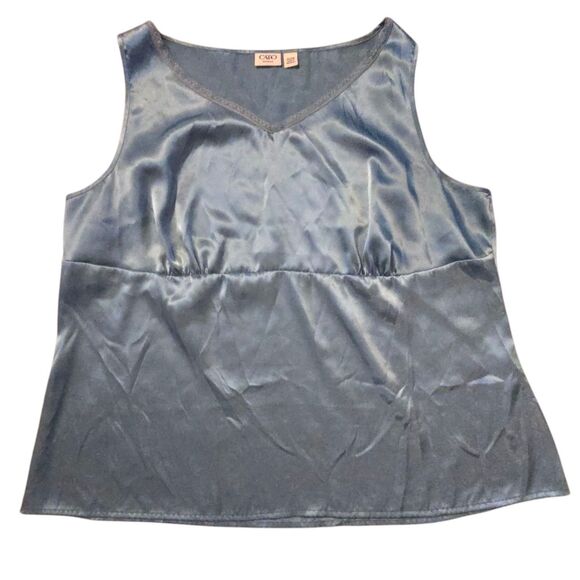 Y2K Cato Silky Baby Doll Top Size 22/24  Fairy Core Beachy Vacation Summer - Picture 1 of 8